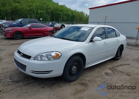 2012 Chevrolet Impala Police из США, поврежденный, VIN 2G1WD5E3XC1161858